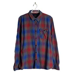 O'neill Men's 100% Cotton Plaid Button-Down Shirt